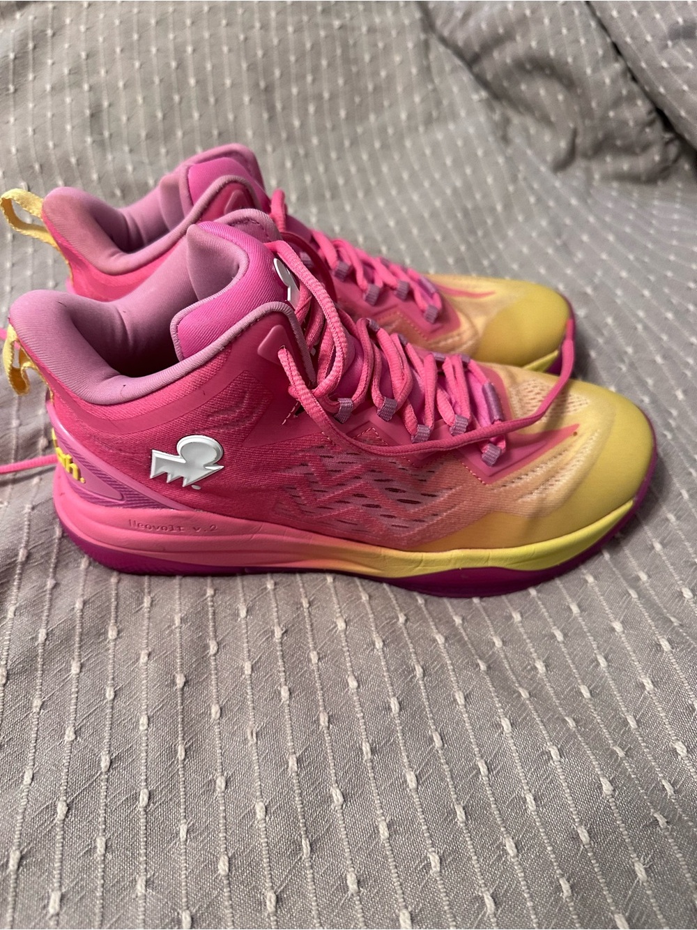 Women’s Pink & Yellow Gradient Athletic Sneakers